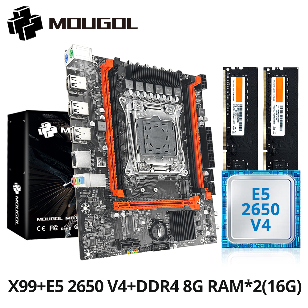 Pc Gaming Xeon - MOUGOL New X99 Motherboard Set with