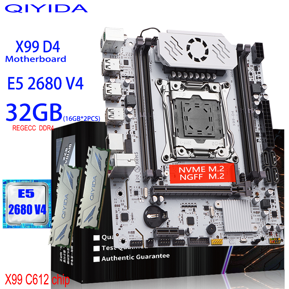 Pc Gaming Xeon - QIYIDA X99 Motherboard Set Kit Xeon