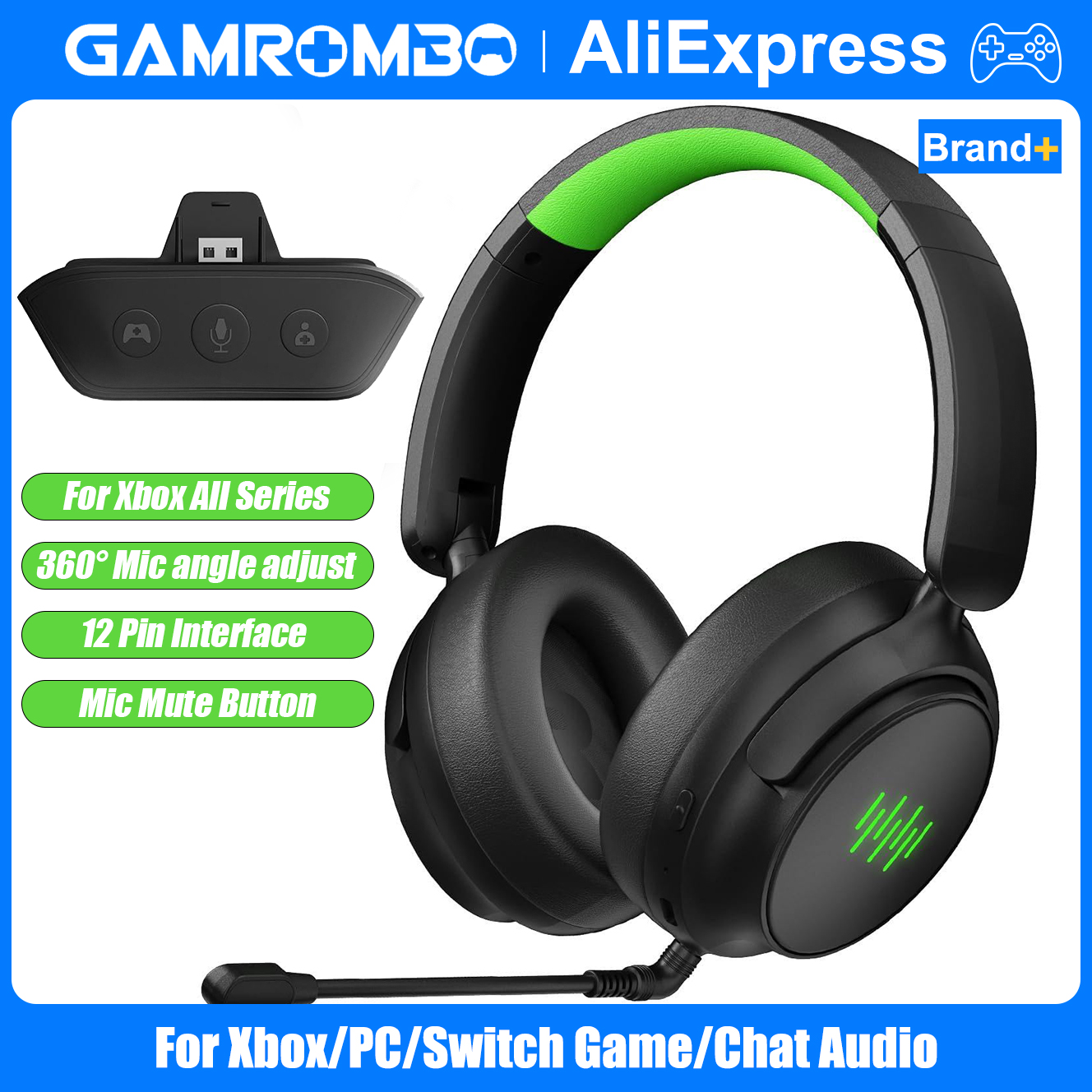 Pc Gaming X3D - Wireless Gaming Headset for Xbox/PC/Switch Game/Chat
