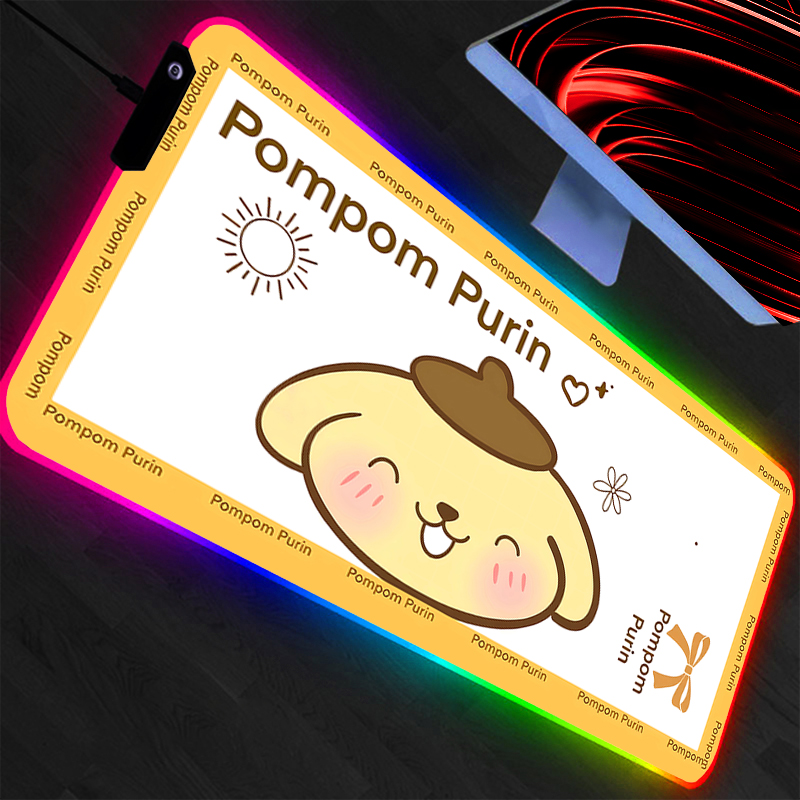 Pc Gaming Rgb - LED Mouse Pad Pompompurin Anime Gaming