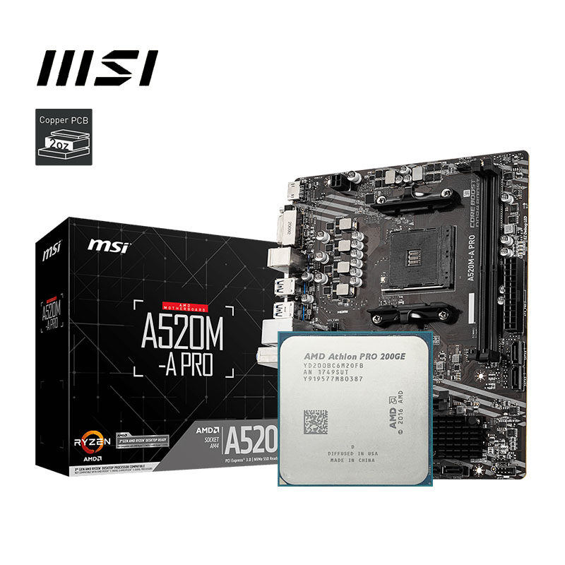 Pc Gaming Xeon - MSI A520M A PRO + AMD