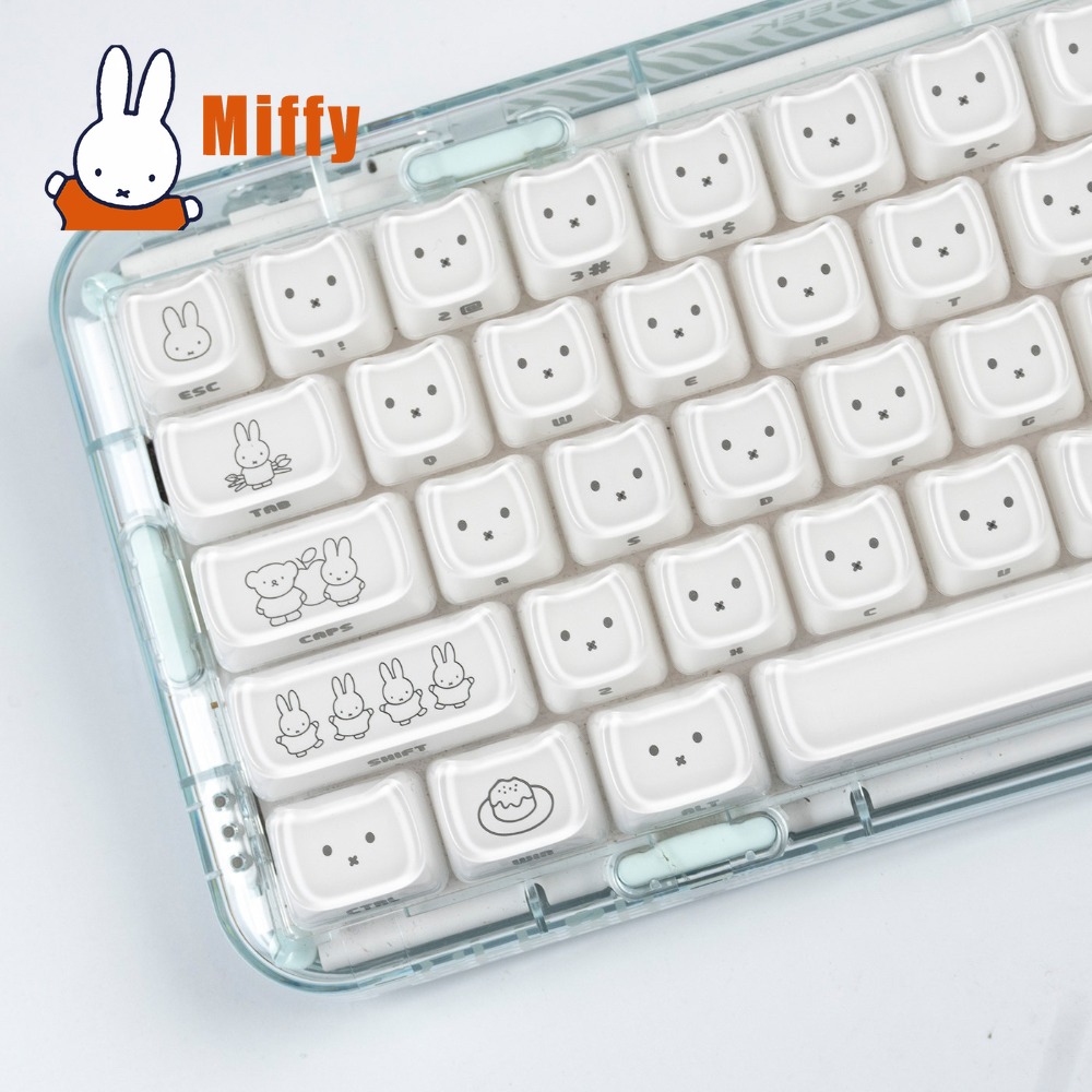 Kawaii Miffy Keycaps Cute Rabb - огляд і ціна Pc Gaming Keyboard