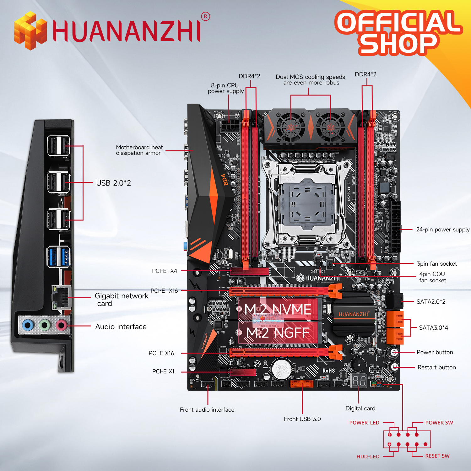 HUANANZHI X99 BD4 with E5 2680 - огляд і ціна Pc Gaming Xeon