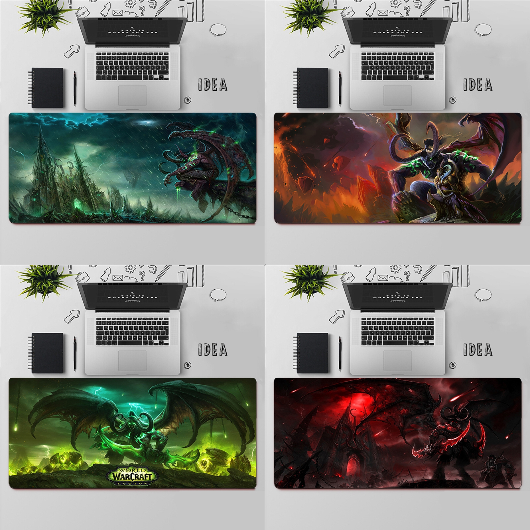 Gaming Mouse Pad Large Mouse P - огляд і ціна Pc Gaming World Of Warcraft