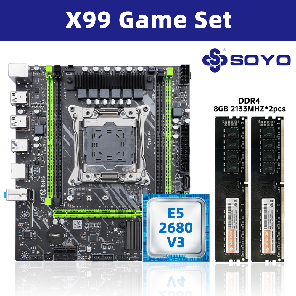 SOYO X99 DDR4 Motherboard with - огляд і ціна Pc Gaming Xeon