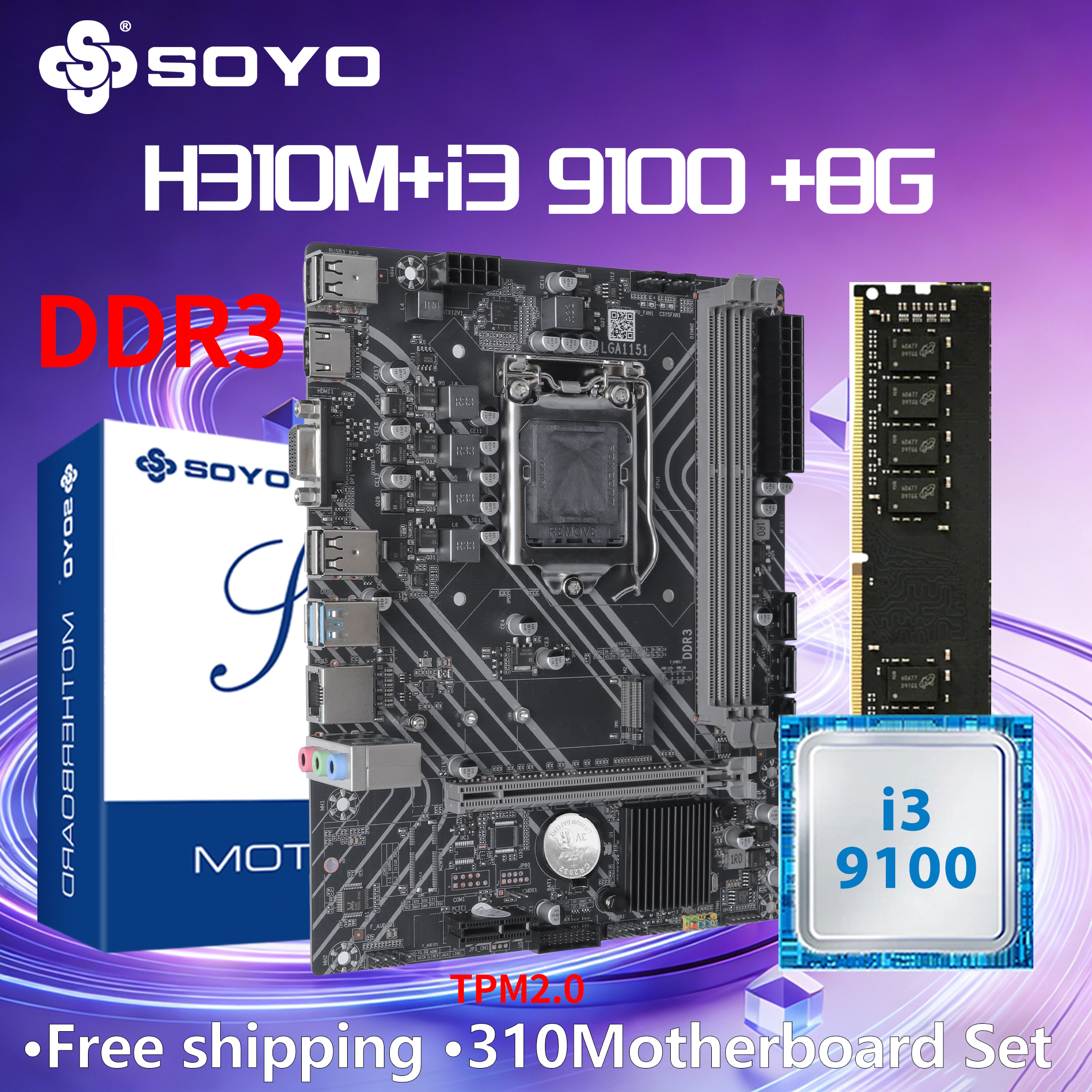 SOYO H310M DDR3 Motherboard i3 - огляд і ціна Pc Gaming Xeon