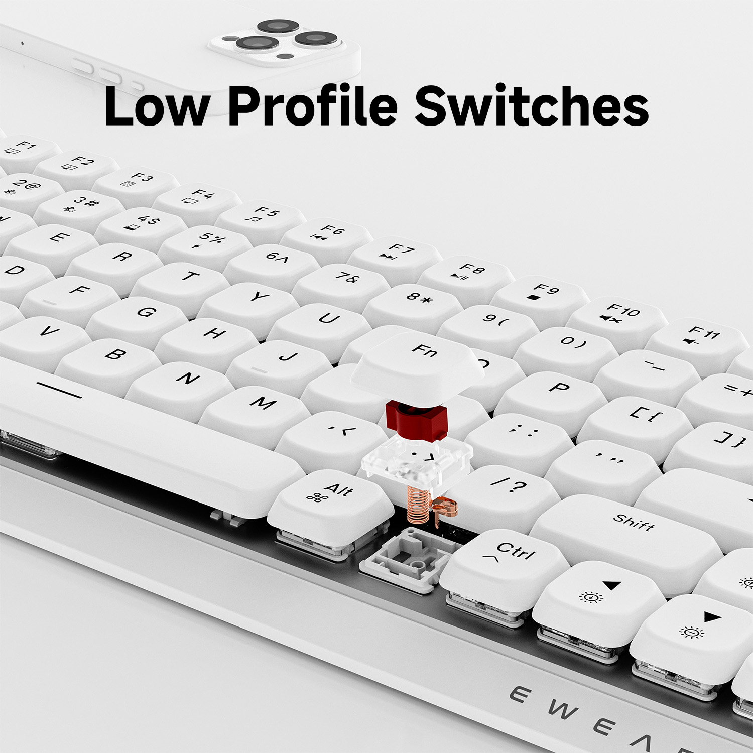 EWEADN 84 Keys Tri-Mode Low Pr - огляд і ціна Pc Gaming Keyboard