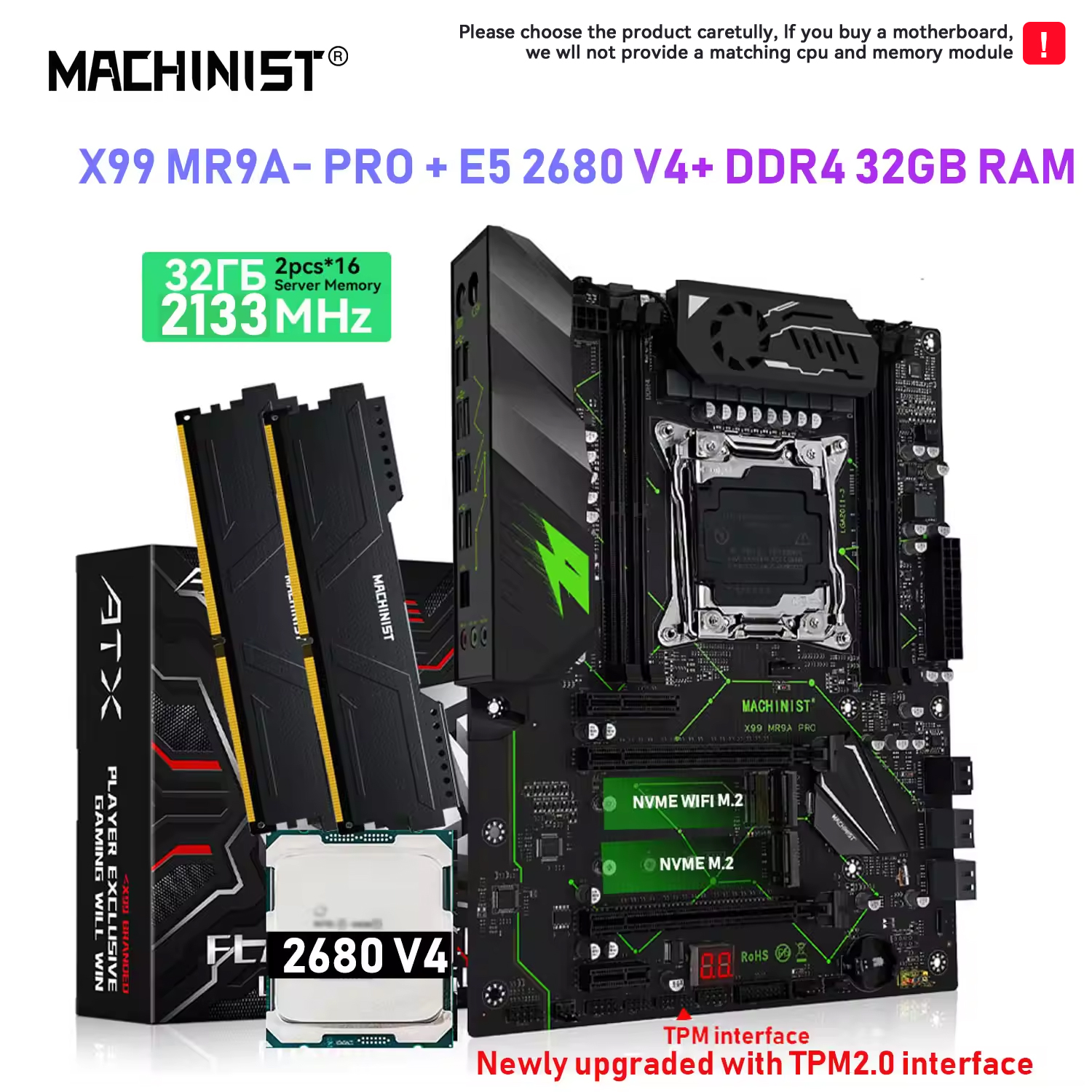MACHINIST X99 motherboard MR9A - огляд і ціна Pc Gaming Xeon