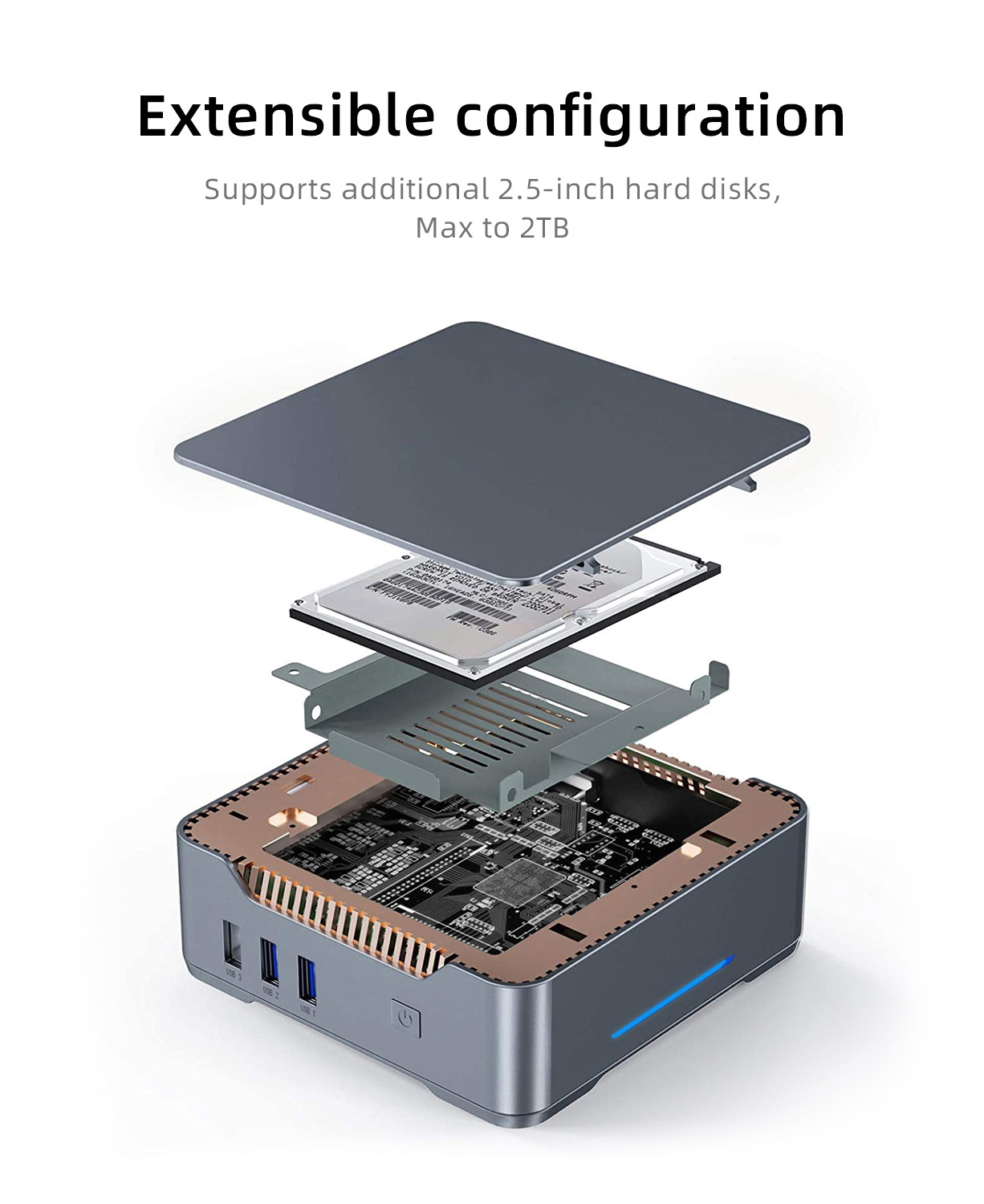 GK3V Pro mini pc Intel N5105 R - огляд і ціна Pc Gaming Intel