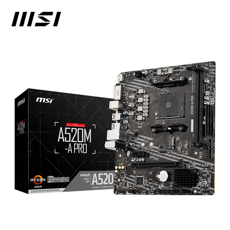 MSI A520M A PRO + AMD Ryzen 3  - огляд і ціна Pc Gaming Xeon