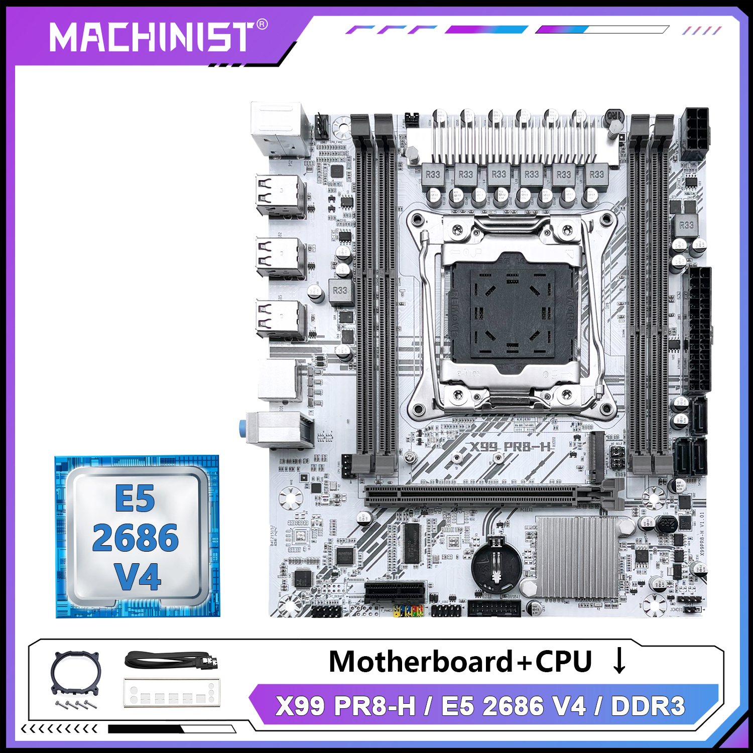 MACHINIST White X99 Motherboar - огляд і ціна Pc Gaming Xeon