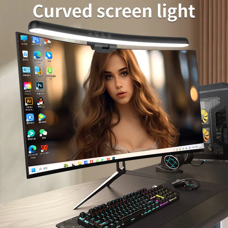 Curved LED Monitor Light Bar U - огляд і ціна Pc Gaming Rgb