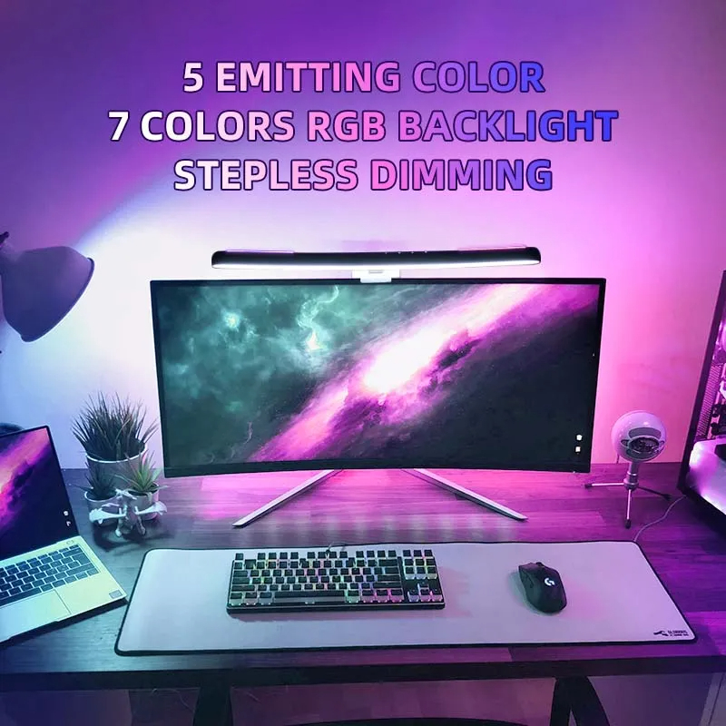 Curved LED Monitor Light Bar U - огляд і ціна Pc Gaming Rgb