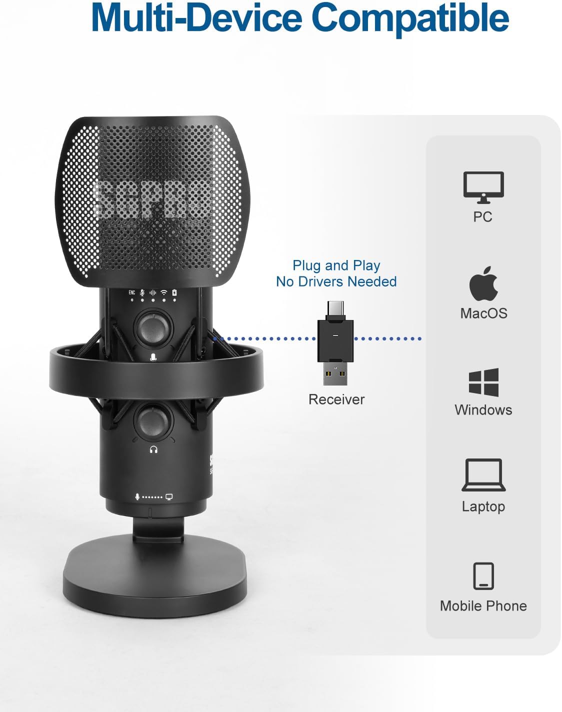 Wireless USB Microphone for St - огляд і ціна Pc Gaming Rgb